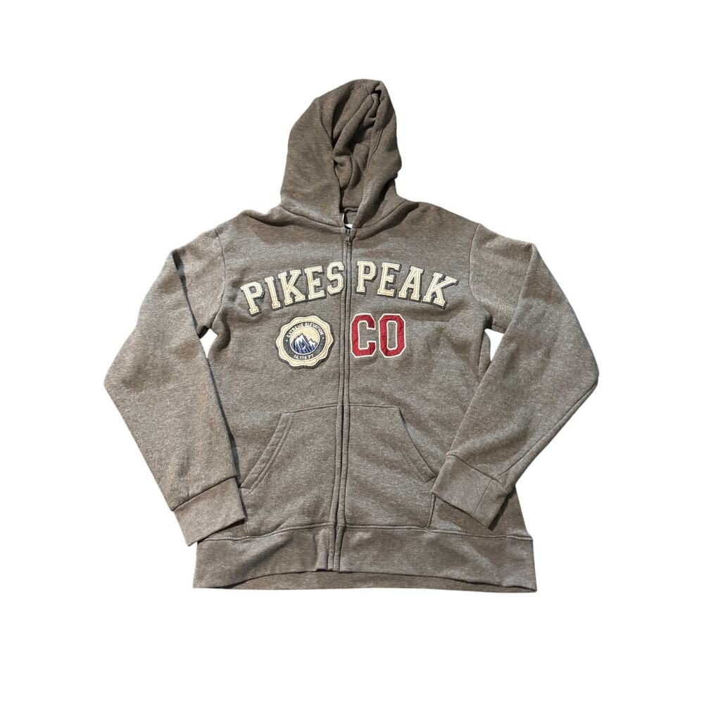 Teemax Size Small‎ Full Zip Pikes Peak Colorado Hoodie Jacket Unisex Mountain